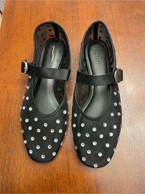 Old Navy Studded Black Mary Jane Flats
